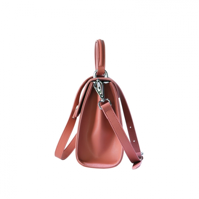 Small Pink Women's PU Leather Cute Shoulder Bags 