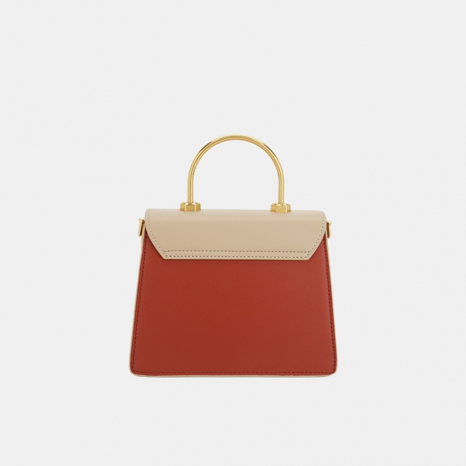 Custom famous brands vintage leather handbag small square bags ladies shoulder bag 