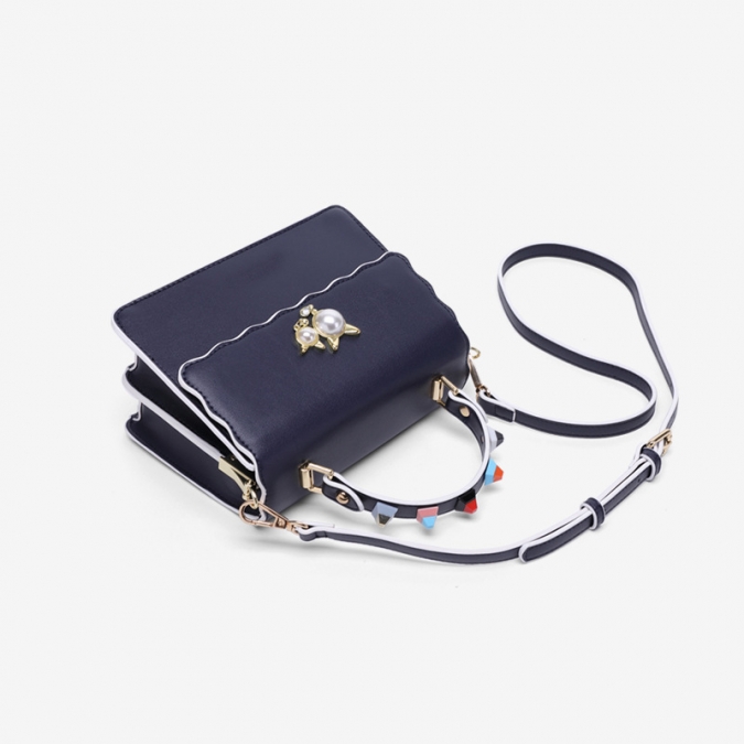 whiolesale luxury handmade women handbags with studs 