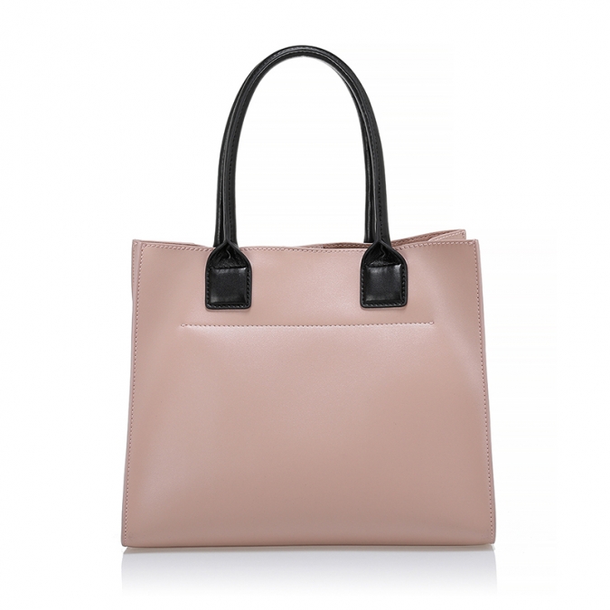Pink PU leather handbag for Women 