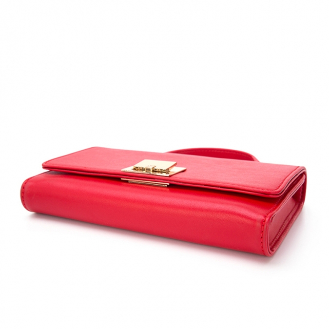 Custom small size Fashion Card Slots Phone Lipstick PU leather crossbody bag 