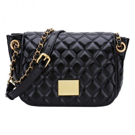 Pu leather  quilted shoulder bag for women