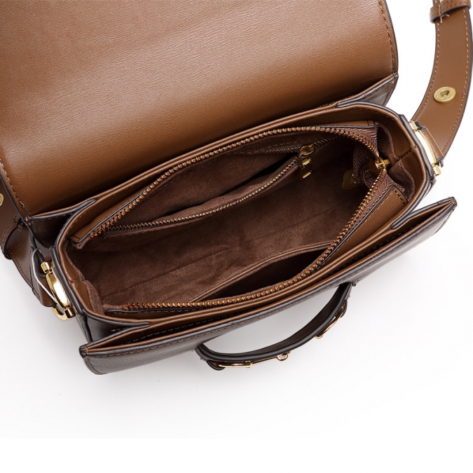 2020 Trendy Retro Vegan Leather Multi-pocket Saddle Bag Custom Color Armpit Bag 