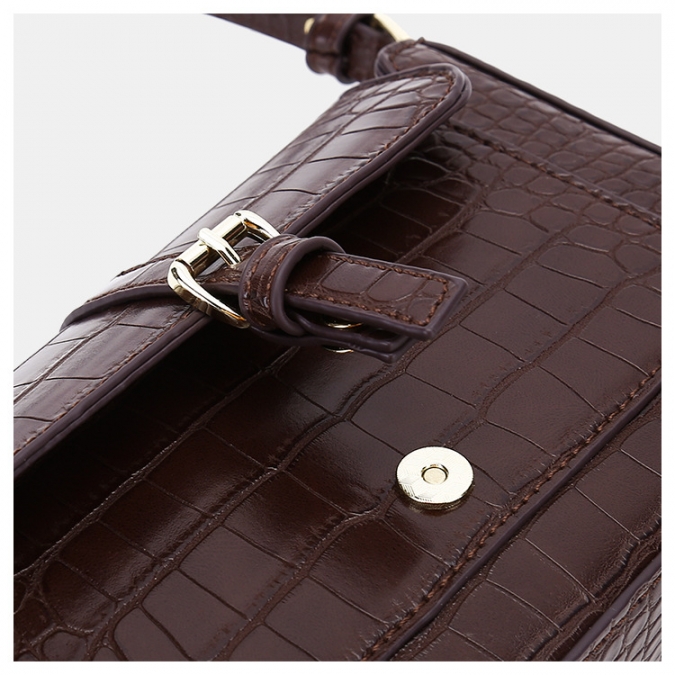 OEM durable fashion alligator  pu leather armpit bag 