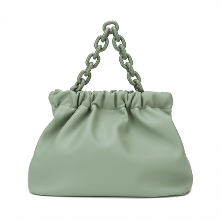 Eco-frienly  leather dumpling bag for girl
