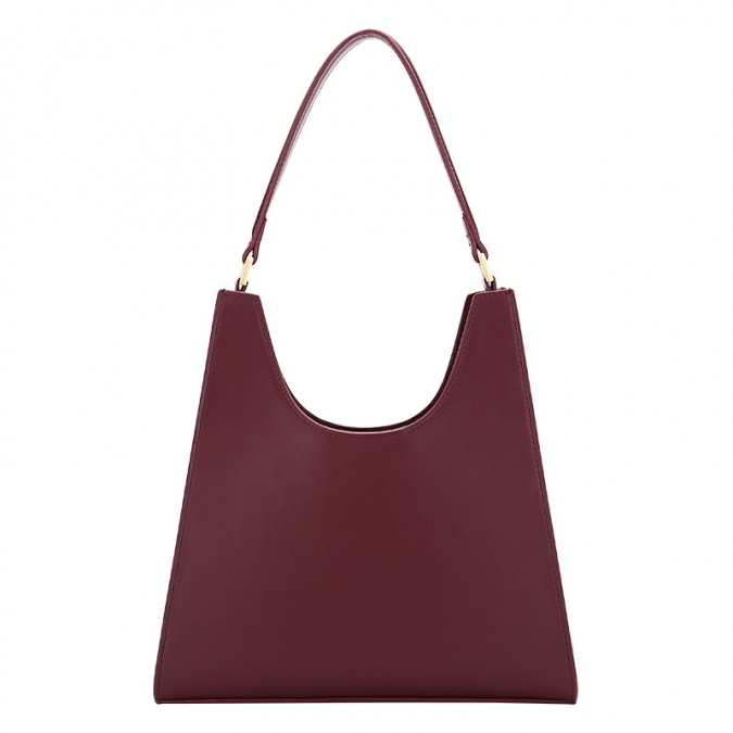 Eco-friendly plain  leather armpit bag 2020