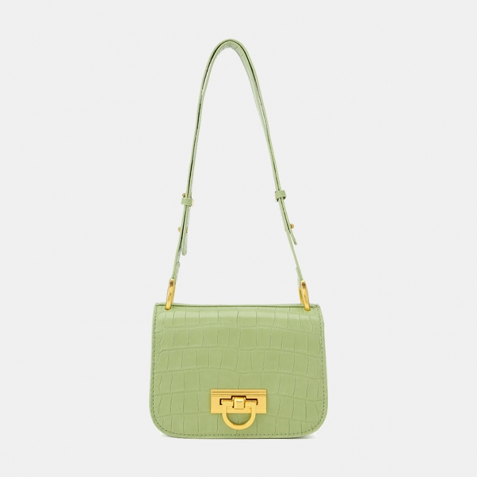 Hot Seller Casual Beige Small Croddbody Saddle Bag 