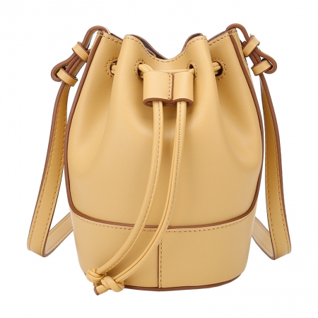 Eco-friendly pu leather  drawstring handbag 2020