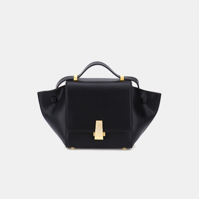 Large Capacity PU Leather Solid Color Shoulder Messenger Bag Custom Swing Bag With Lock 