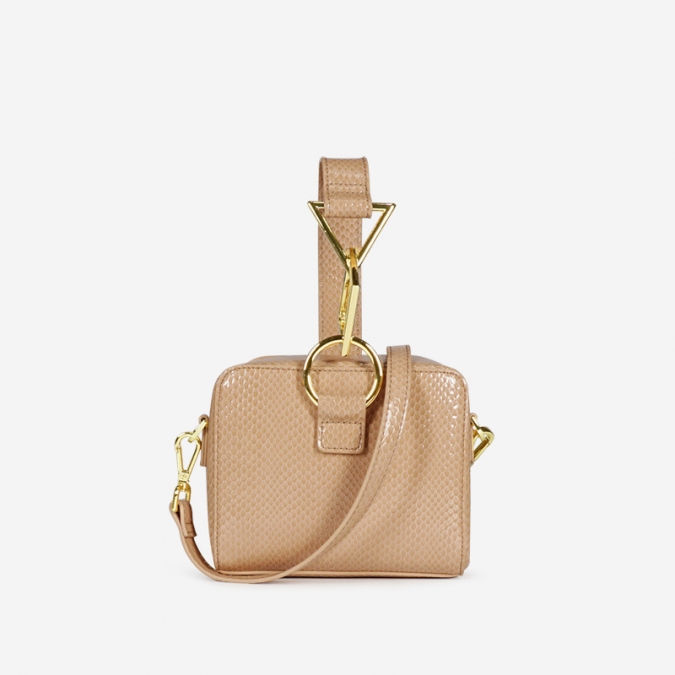 Snake-print Bag With Zipper For Lady's handbag 