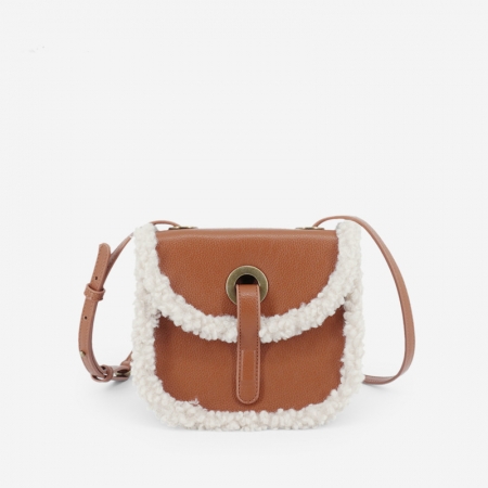 PU Leather Small Crossbody Lady Saddle Bag