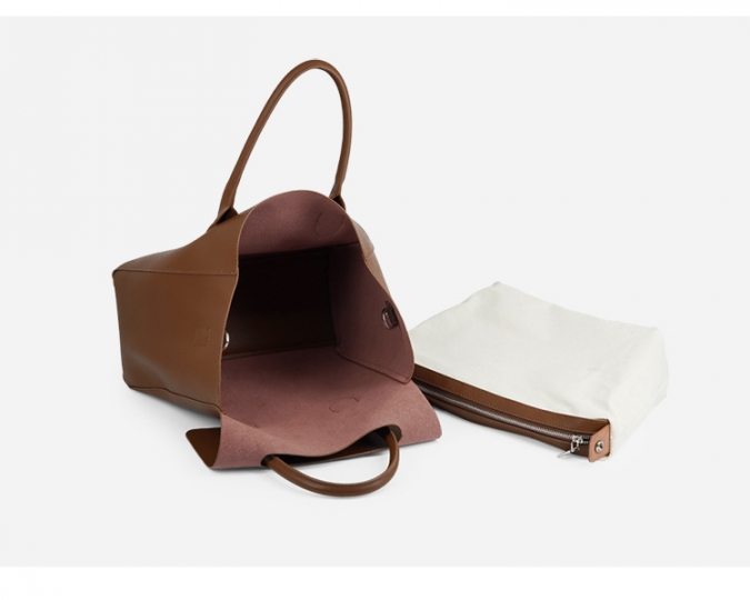China OEM bag factory designer brown pu leather shoulder handbag 