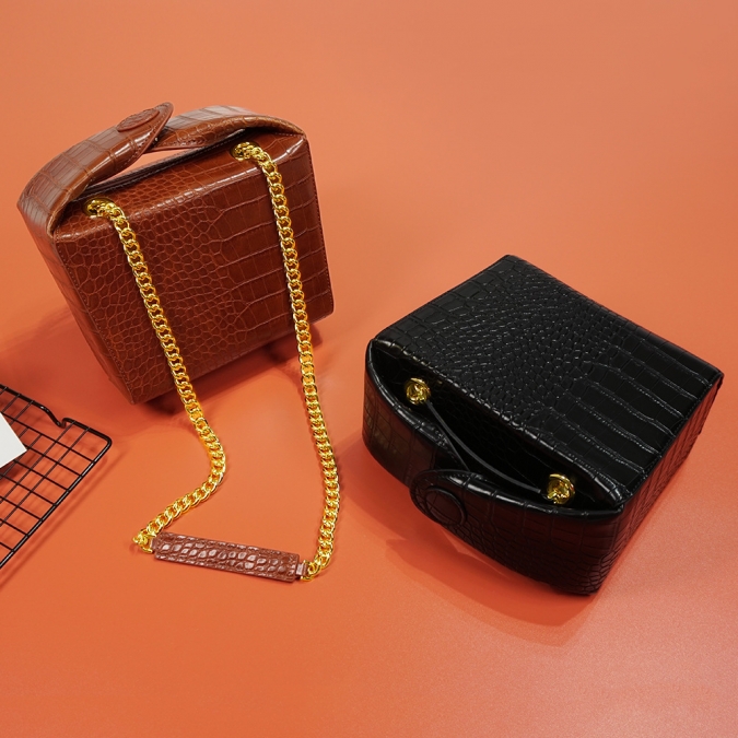 Crocodile Leather In Design Manufacture Mini Bag For Women 