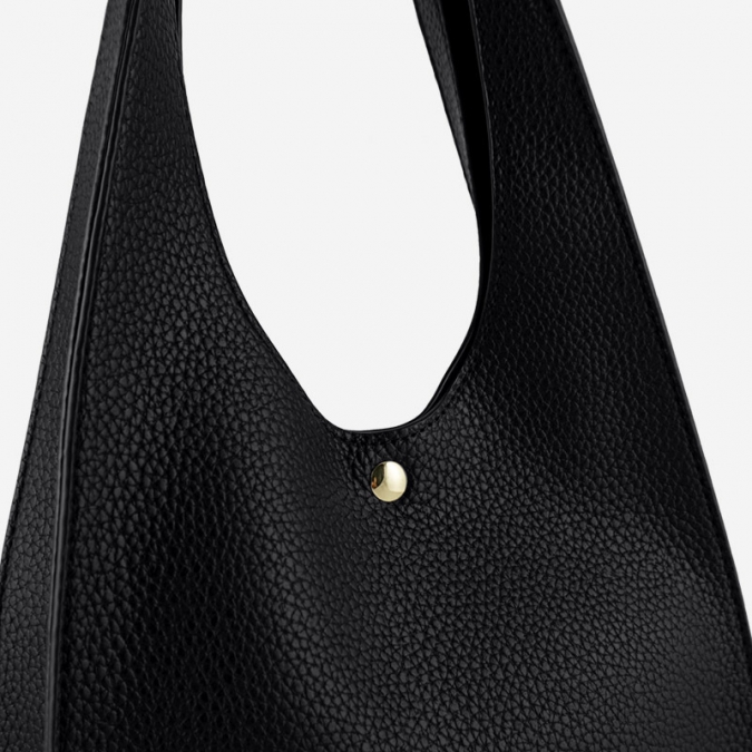 Vegan Grainy Leather Large Ladies Custom Logo Shoulder Hobo Tote Bag 