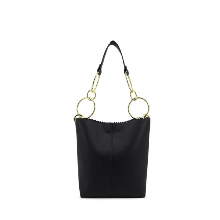 PU Large Lady Leather Shoulder Bucket Bag