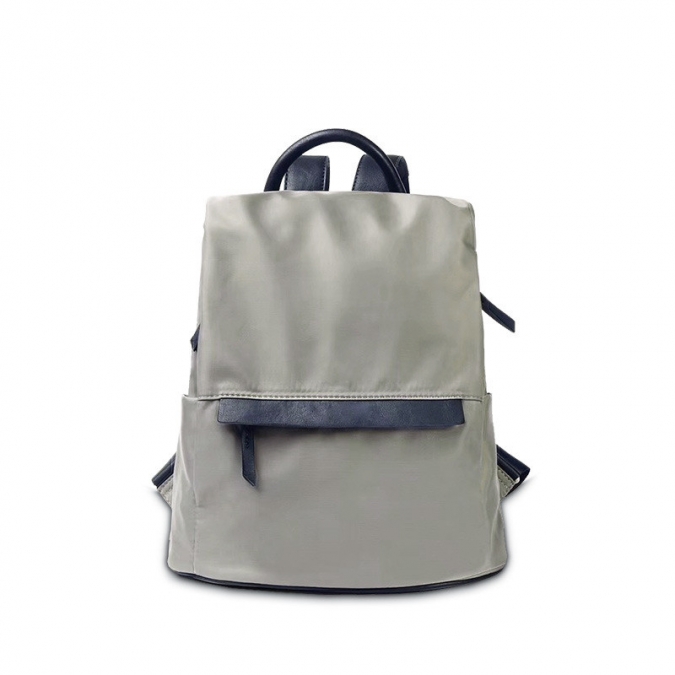 Zipper Large Capacity Casual Color Matching Backpack 