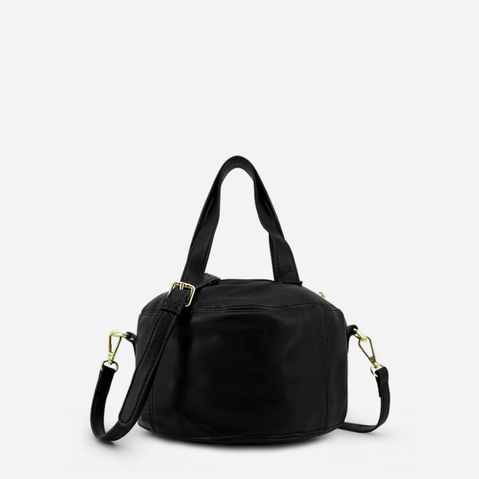 OEM Ladies Smooth PU Soft Leather Top Handle Shoulder Bucket Bag 