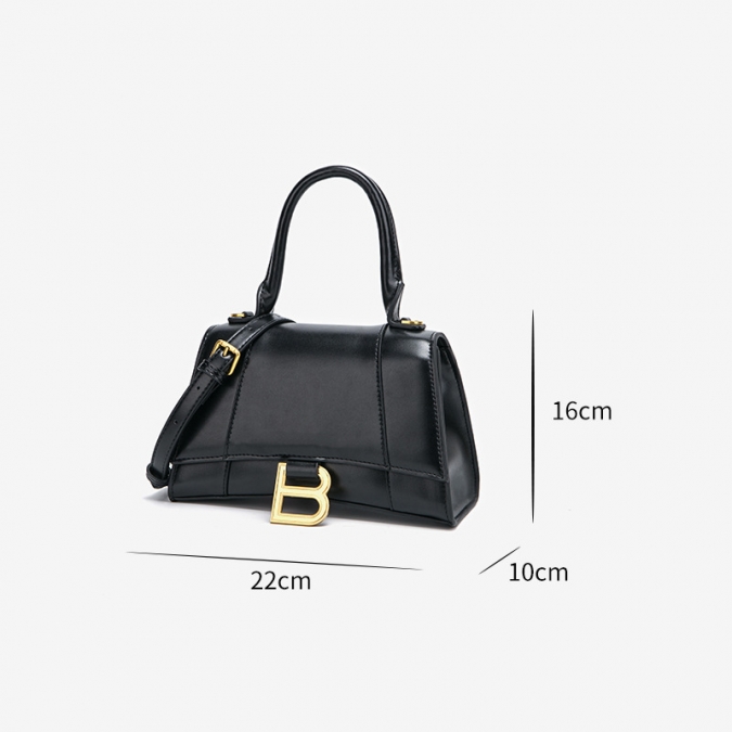 french design purse factory black vegan leather shoulder bag purse 