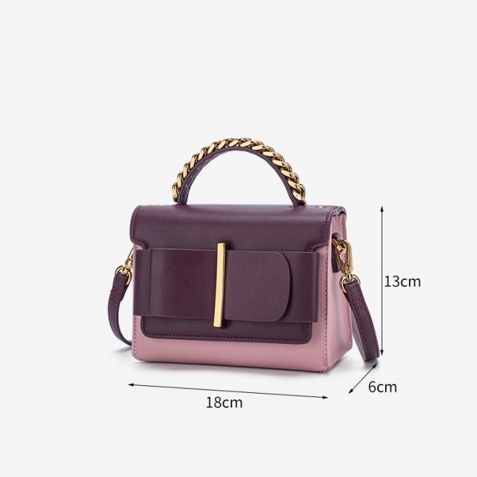chic purple vegan leather handbags 