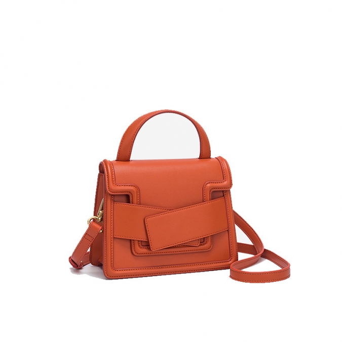 navy colour plain pu leather top handle shoulder handbag purse 